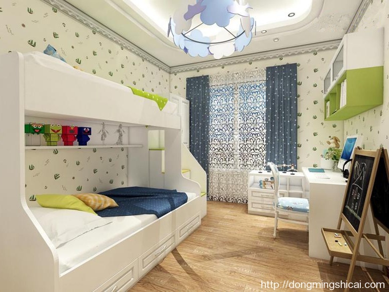 现代简约风格无醛家居生活打造双人设计儿童房天地