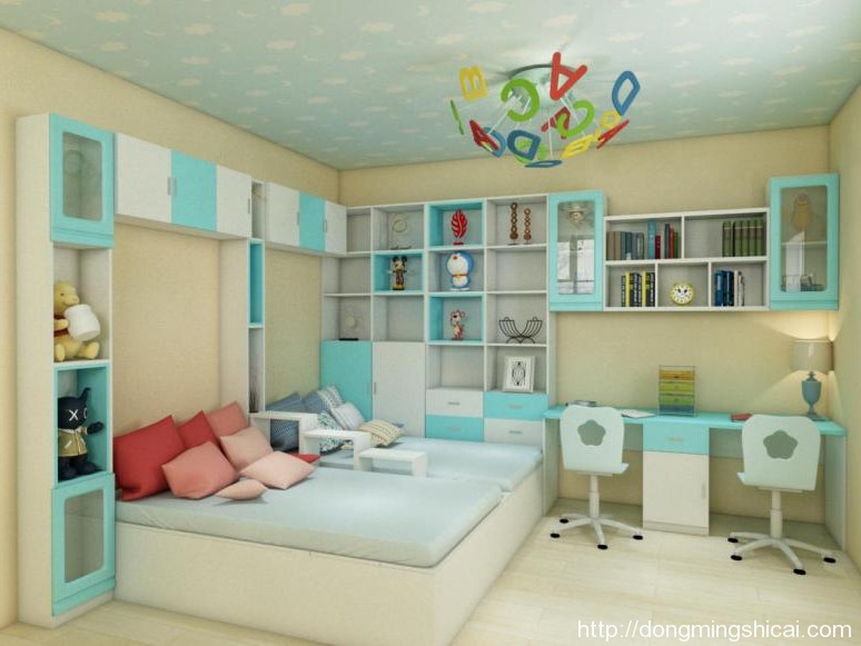 现代简约风格无醛家居生活打造双人设计儿童房天地